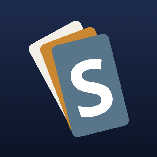 Screenbase app icon — stacked screenshot cards with an S on navy